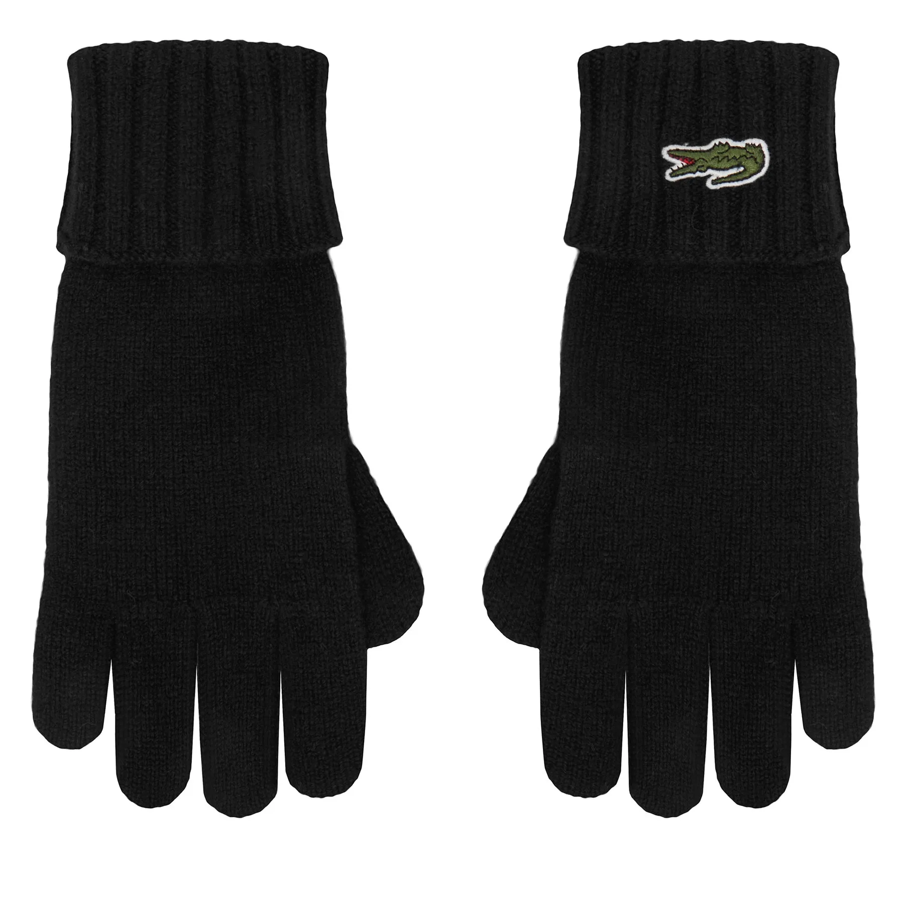 Ръкавици Lacoste RV0452 Черен – Плетени ръкавици