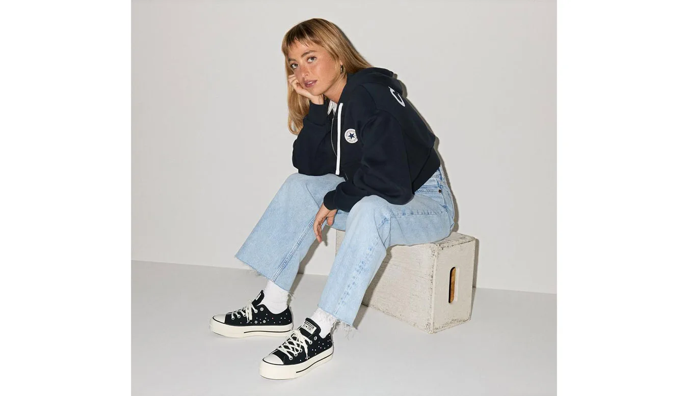 Дамски високи кецове Converse Chuck Taylor All Star Lift Platform A19141C черни – Preto