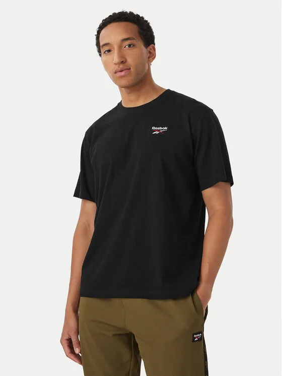 Reebok Тишърт Aurek RK25743CCM Черен Regular Fit – Мъжки тениски