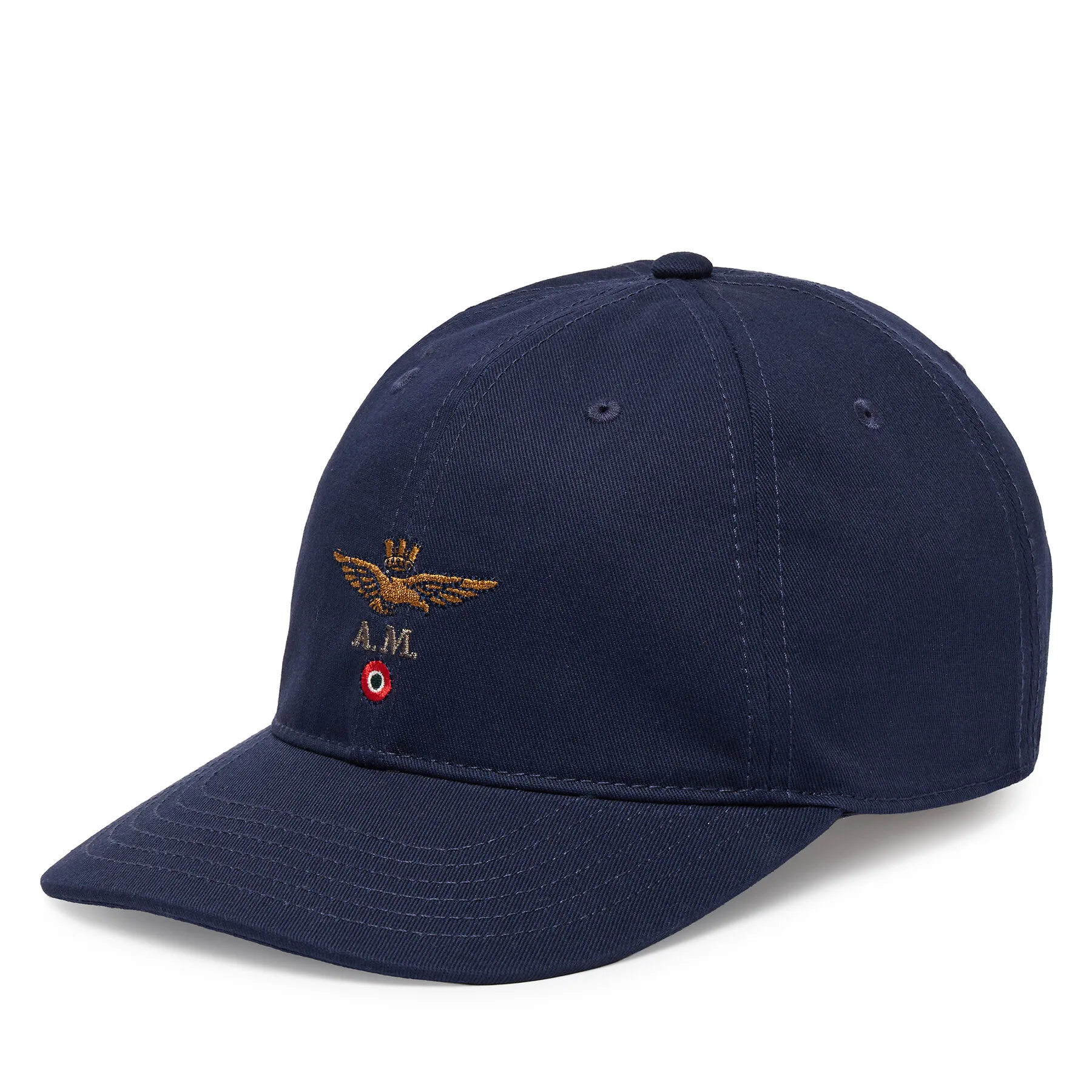 Мъжка шапка с козирка Aeronautica Militare 262HA1246UCT02261 тъмносиня – Шапки с козирка