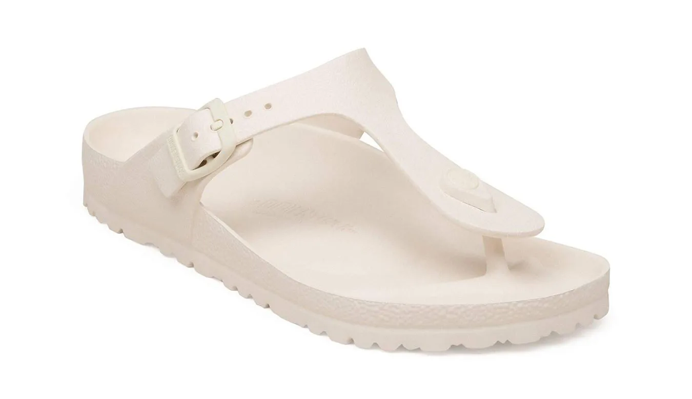 Дамски чехли Birkenstock Gizeh Essentials EVA Eggshell кремави – Branco sujo