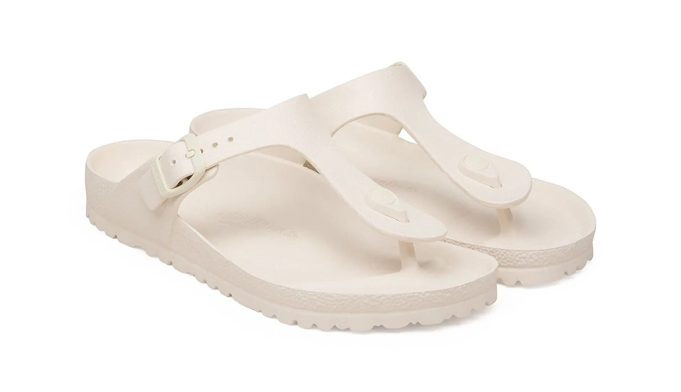 Дамски чехли Birkenstock Gizeh Essentials EVA Eggshell кремави – Branco sujo