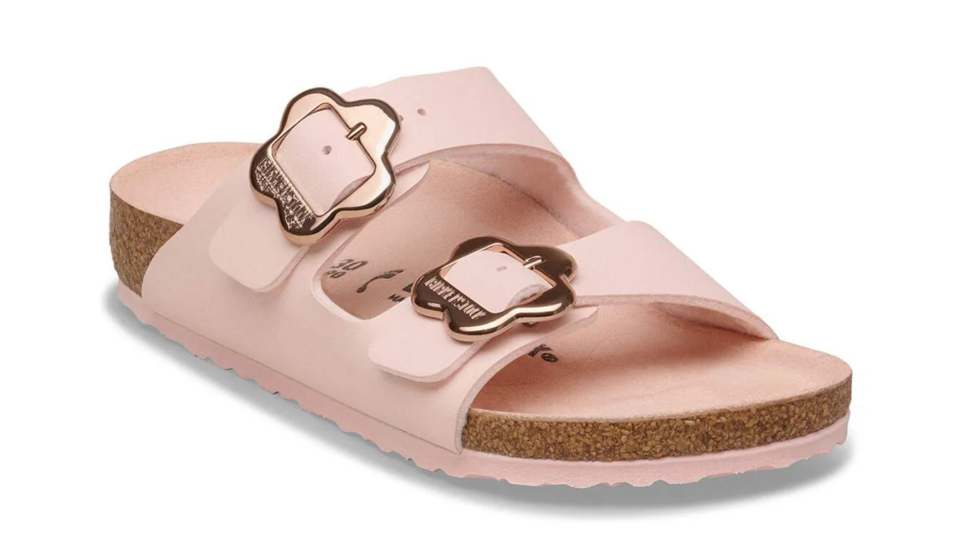 Чехли Birkenstock Arizona Flowers Birko-Flor Narrow Fit Light Rose розови – Rosa – Чехли и джапанки унисекс