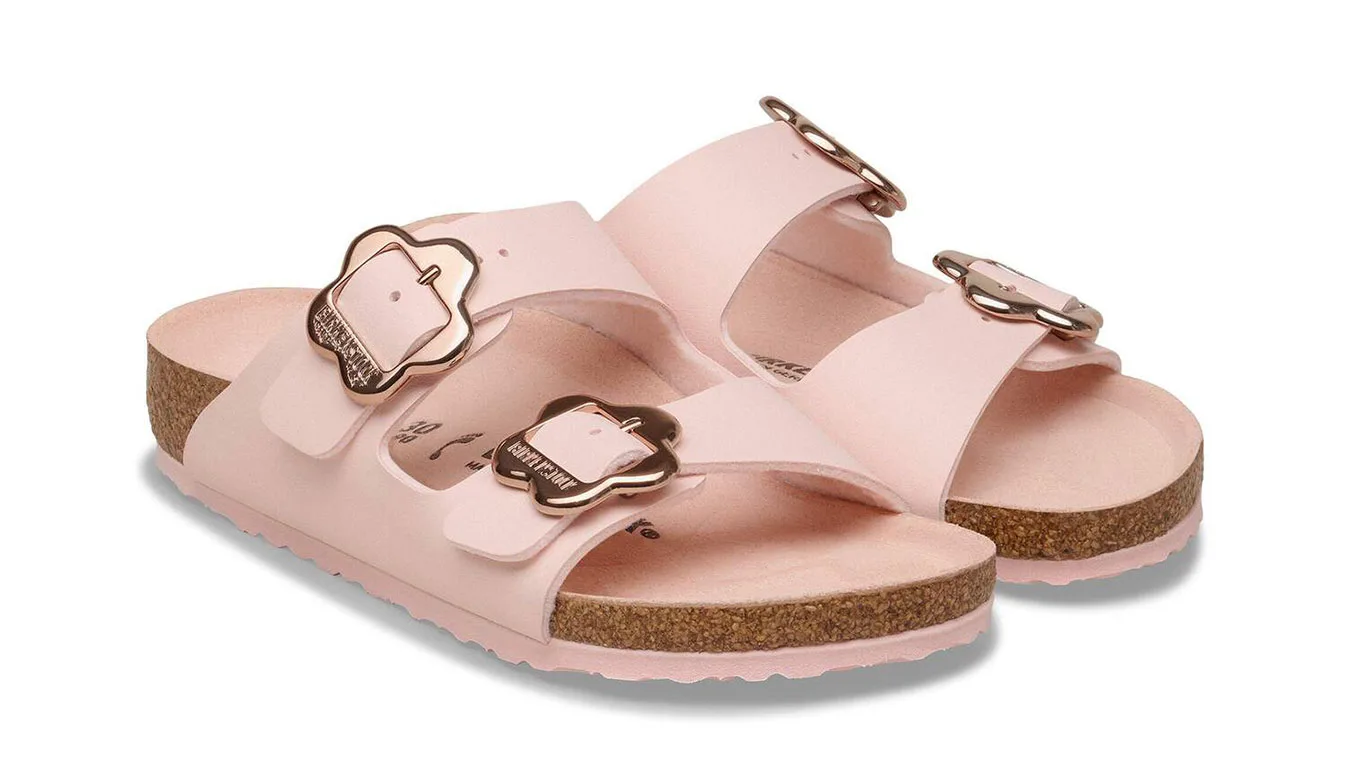 Чехли Birkenstock Arizona Flowers Birko-Flor Narrow Fit Light Rose розови – Rosa – Чехли и джапанки унисекс