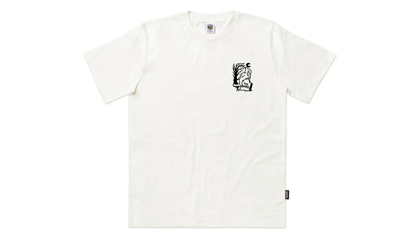 The Dudes Ghost Cliff Classic T-Shirt Off White Homens - Branco sujo - 10029129 – Мъжки тениски