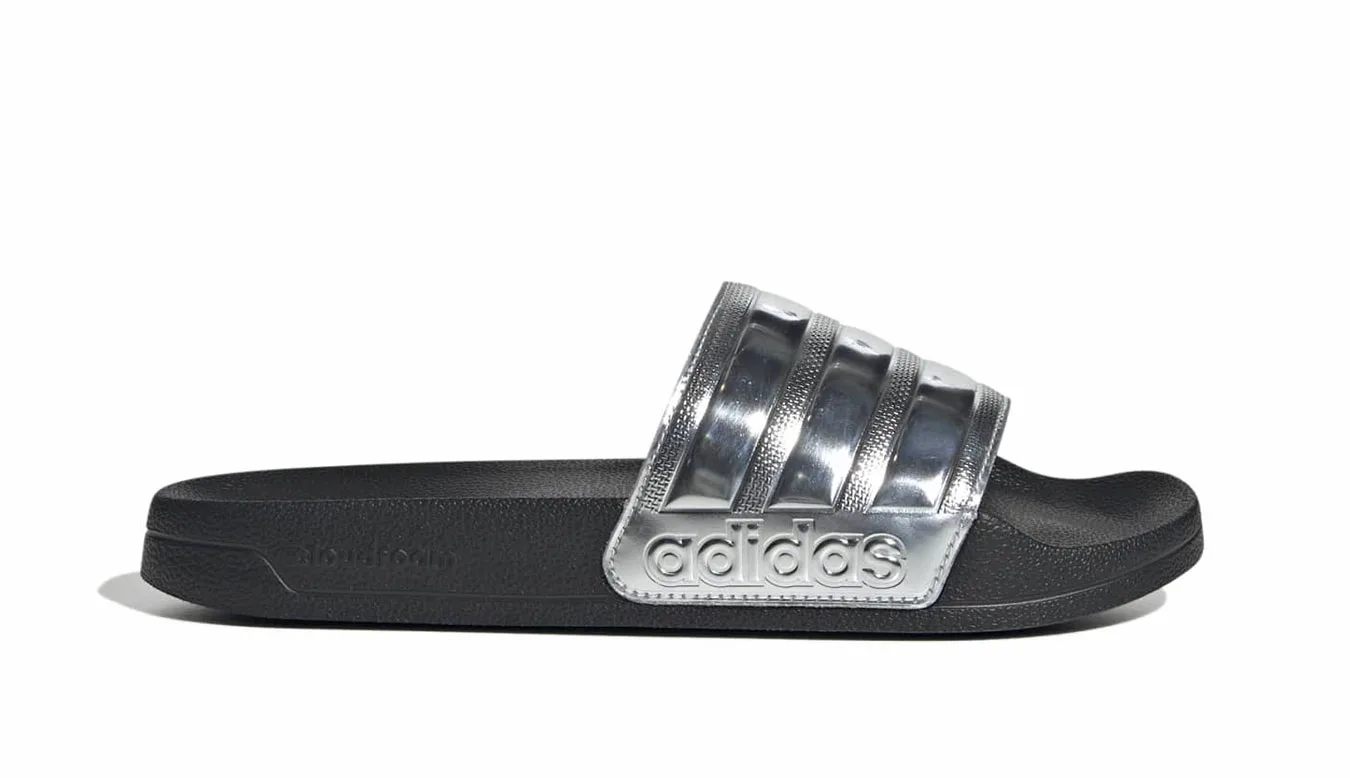 adidas Adilette Shower Core Black Silver Mulheres - Preto - JQ9282 – Дамски сандали