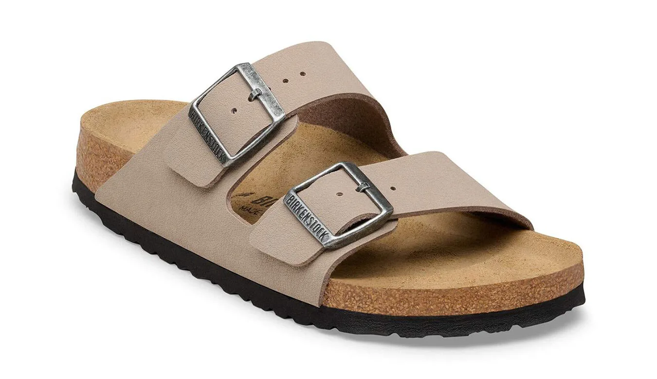 Чехли Birkenstock Arizona Birkibuc Taupe бежови – Beige – Чехли и джапанки унисекс
