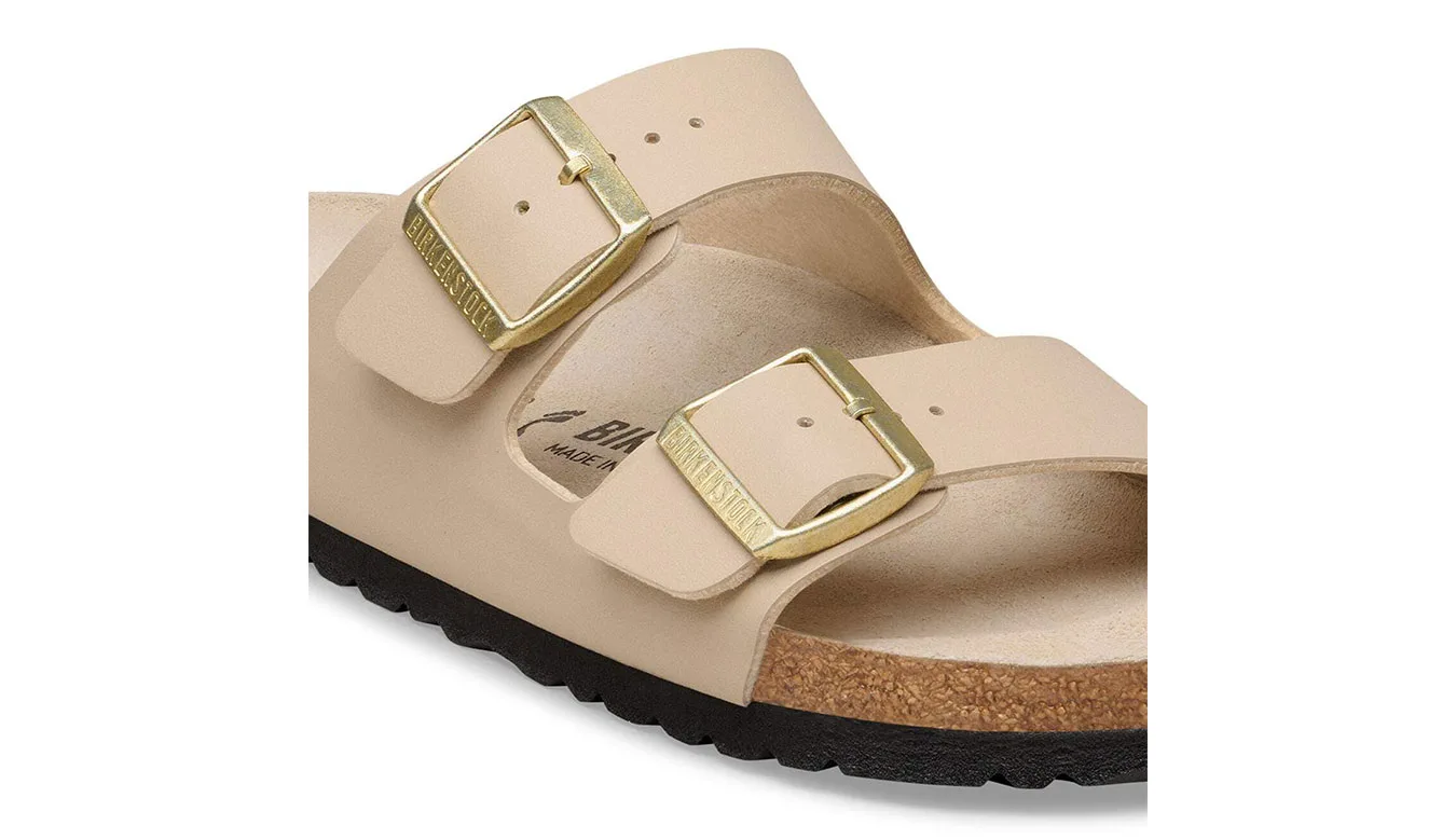 Дамски чехли Birkenstock Arizona Birko-Flor Narrow Fit Triples бежови – Beige