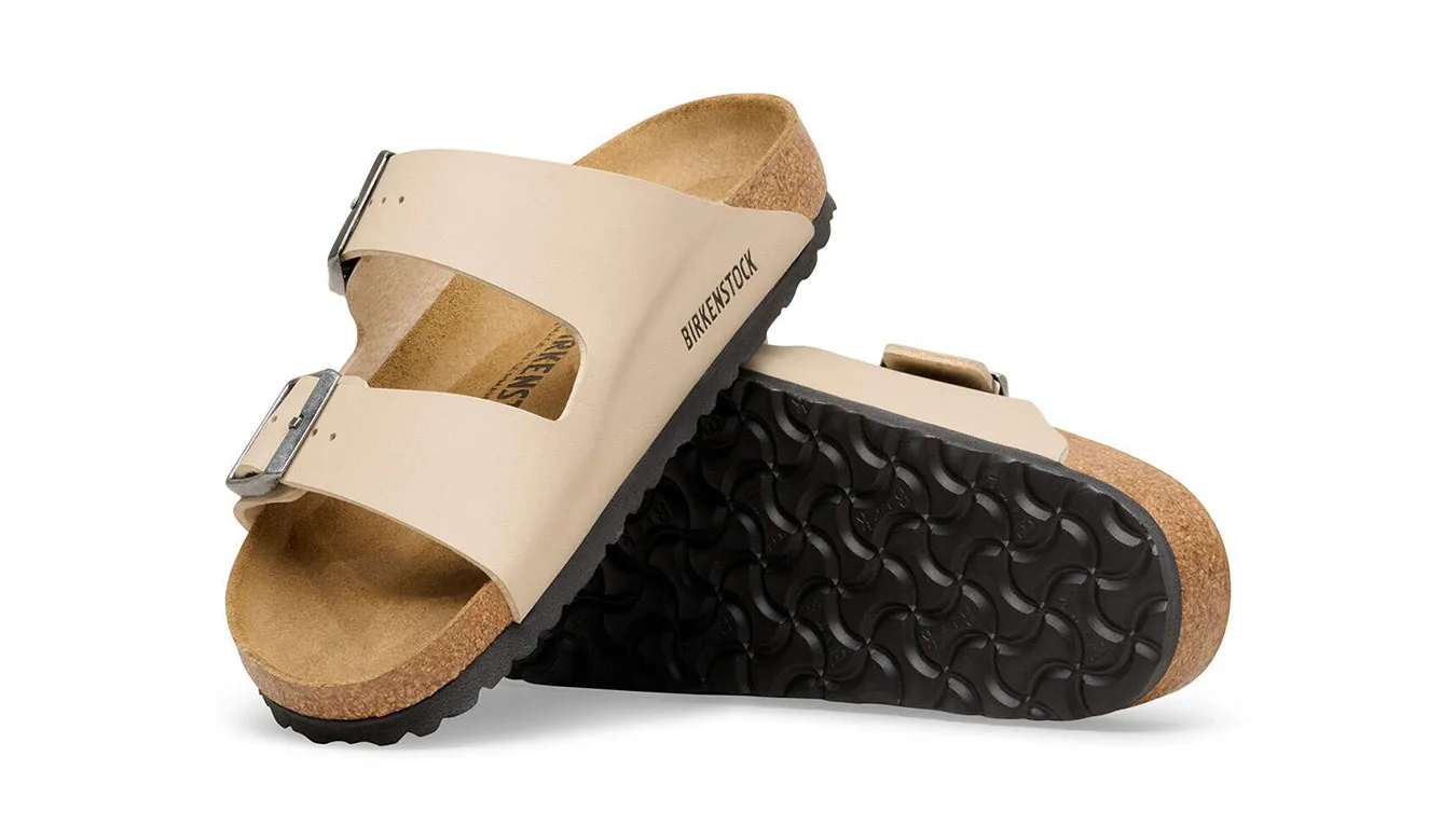 Дамски чехли Birkenstock Arizona Birko-Flor Narrow Fit Sandcastle бежови – Beige