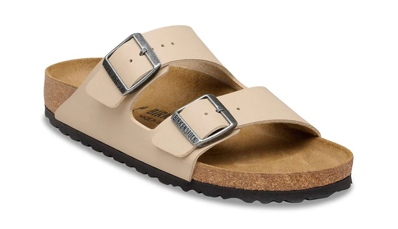 Дамски чехли Birkenstock Arizona Birko-Flor Sandcastle бежови – Beige