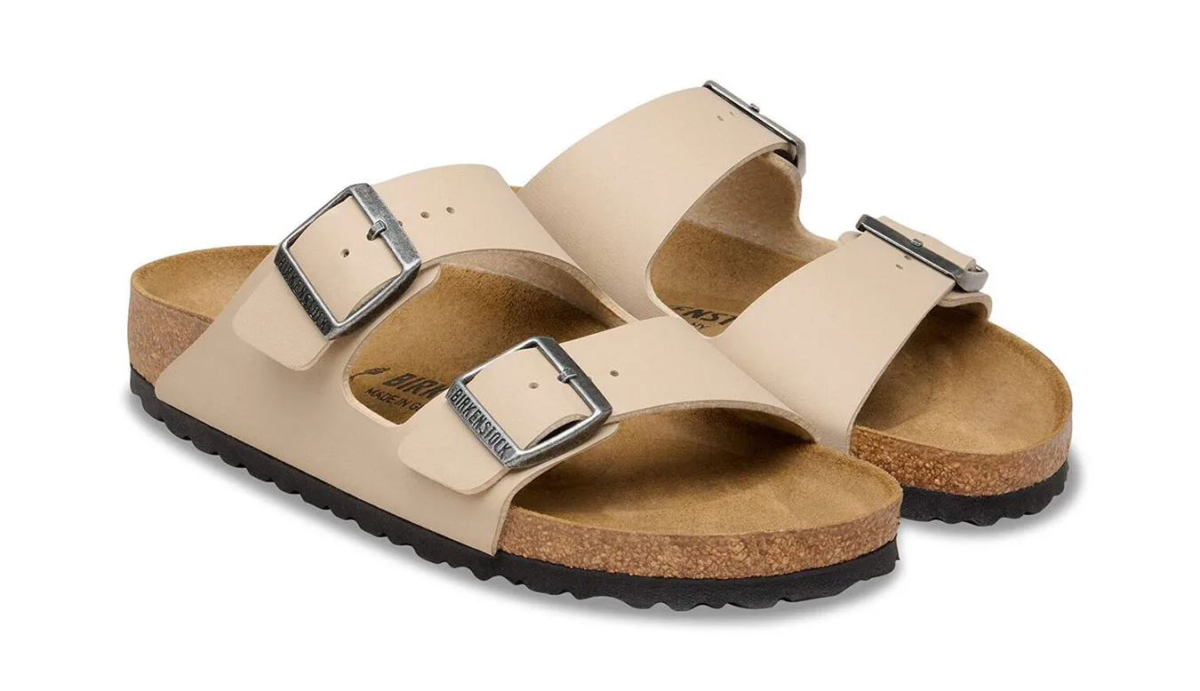Дамски чехли Birkenstock Arizona Birko-Flor Sandcastle бежови – Beige