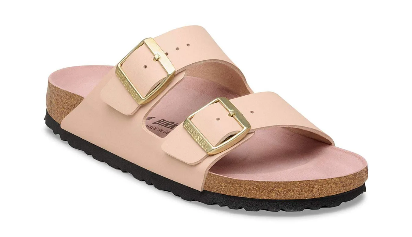 Дамски чехли Birkenstock Arizona Birko-Flor Triples New Clay бежови – Beige