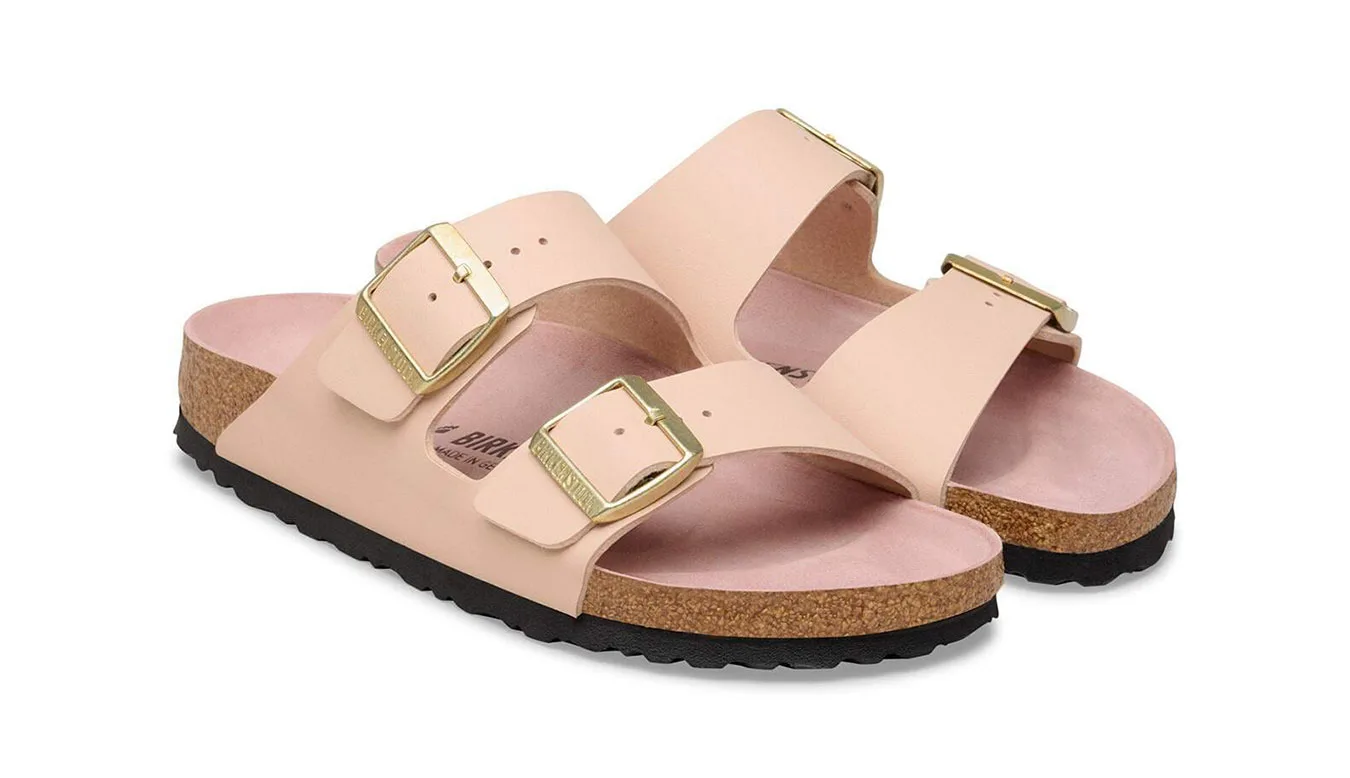 Дамски чехли Birkenstock Arizona Birko-Flor Triples New Clay бежови – Beige