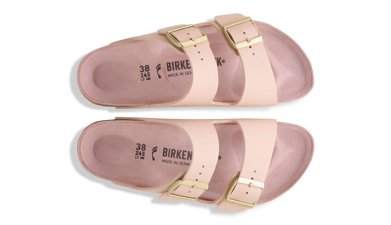 Дамски чехли Birkenstock Arizona Birko-Flor Triples New Clay бежови – Beige