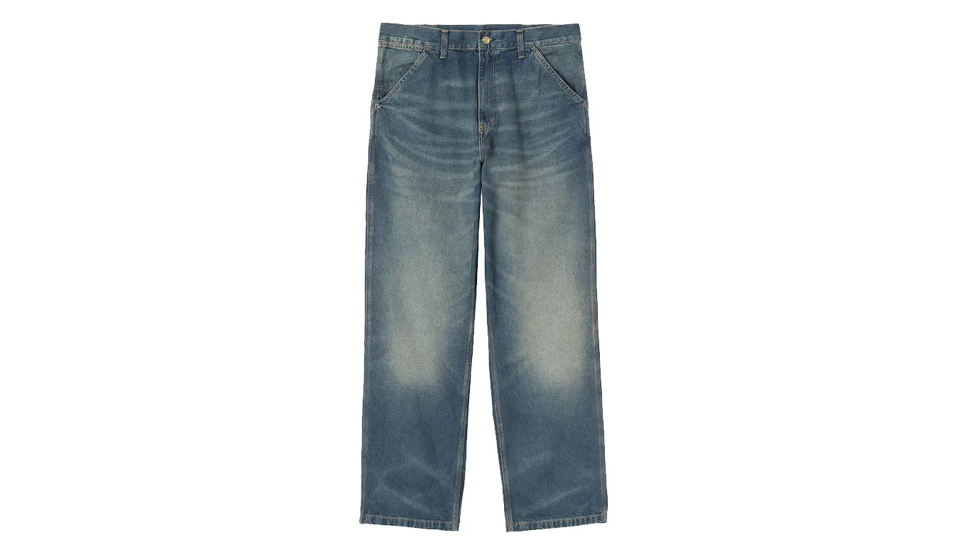 Мъжки панталон Carhartt WIP Simple Mid син – Azul – Мъжки текстилни панталони