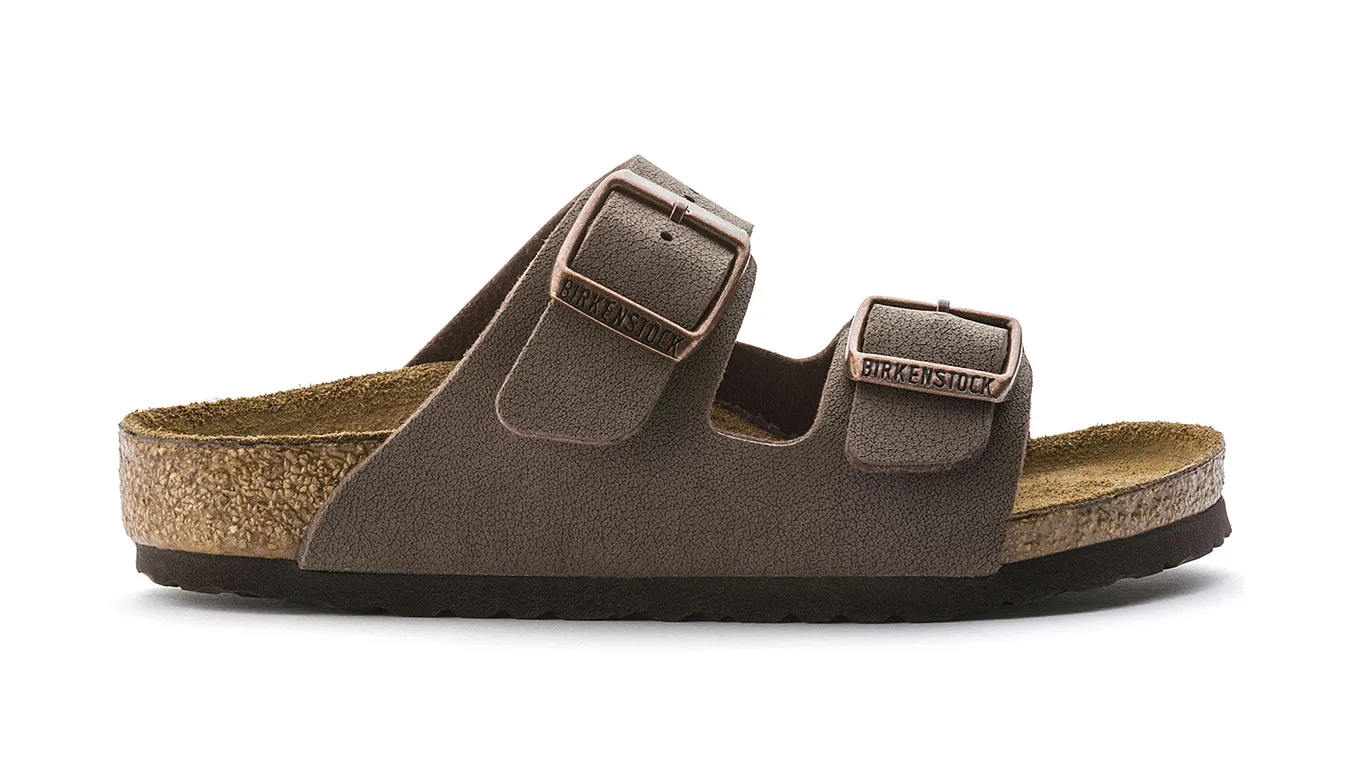 Детски чехли Birkenstock Arizona Birko-Flor Birkibuc Narrow Fit кафяви – Castanho – Детски чехли и джапанки