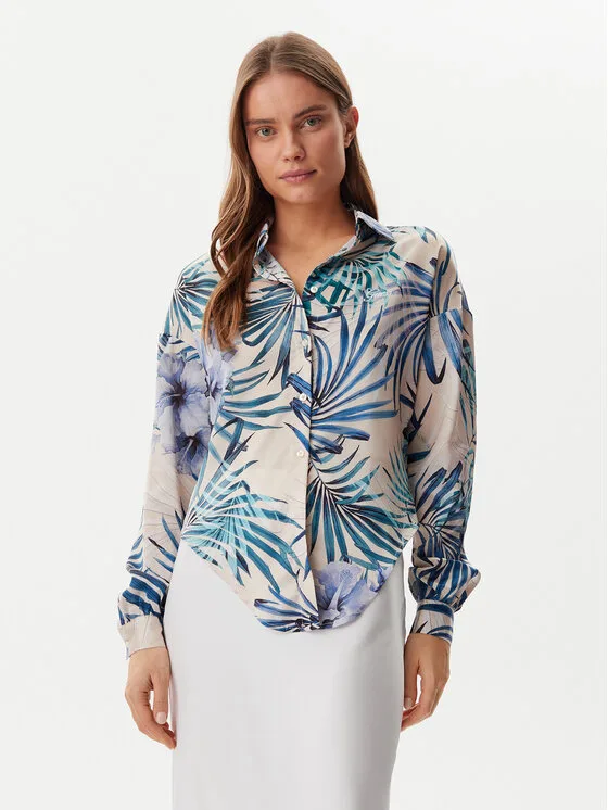 Guess Риза W5GH0IWH9C2 Цветен Regular Fit – Дамски ежедневни ризи