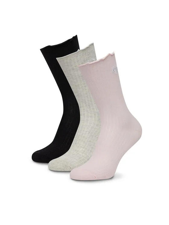 Roxy Дълги чорапи AS_ROXY_01W_AW26 (3-PACK) Розов – Цветен