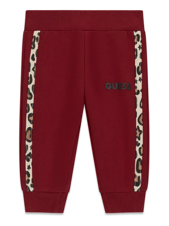 Детски спортен панталон Guess K6BB03 K5886 бордо – Детски спортни панталони