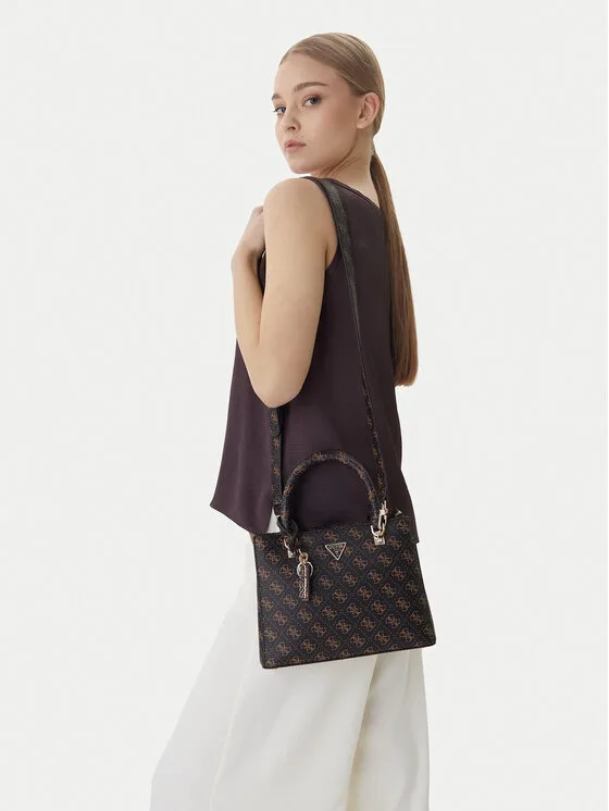 Guess Дамска чанта HWQG96 72050 Кафяв – Дамски чанти
