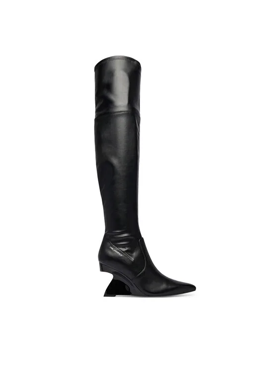 KARL LAGERFELD Ботуши Waverly KL34690 Черен – Дамски боти и ботуши