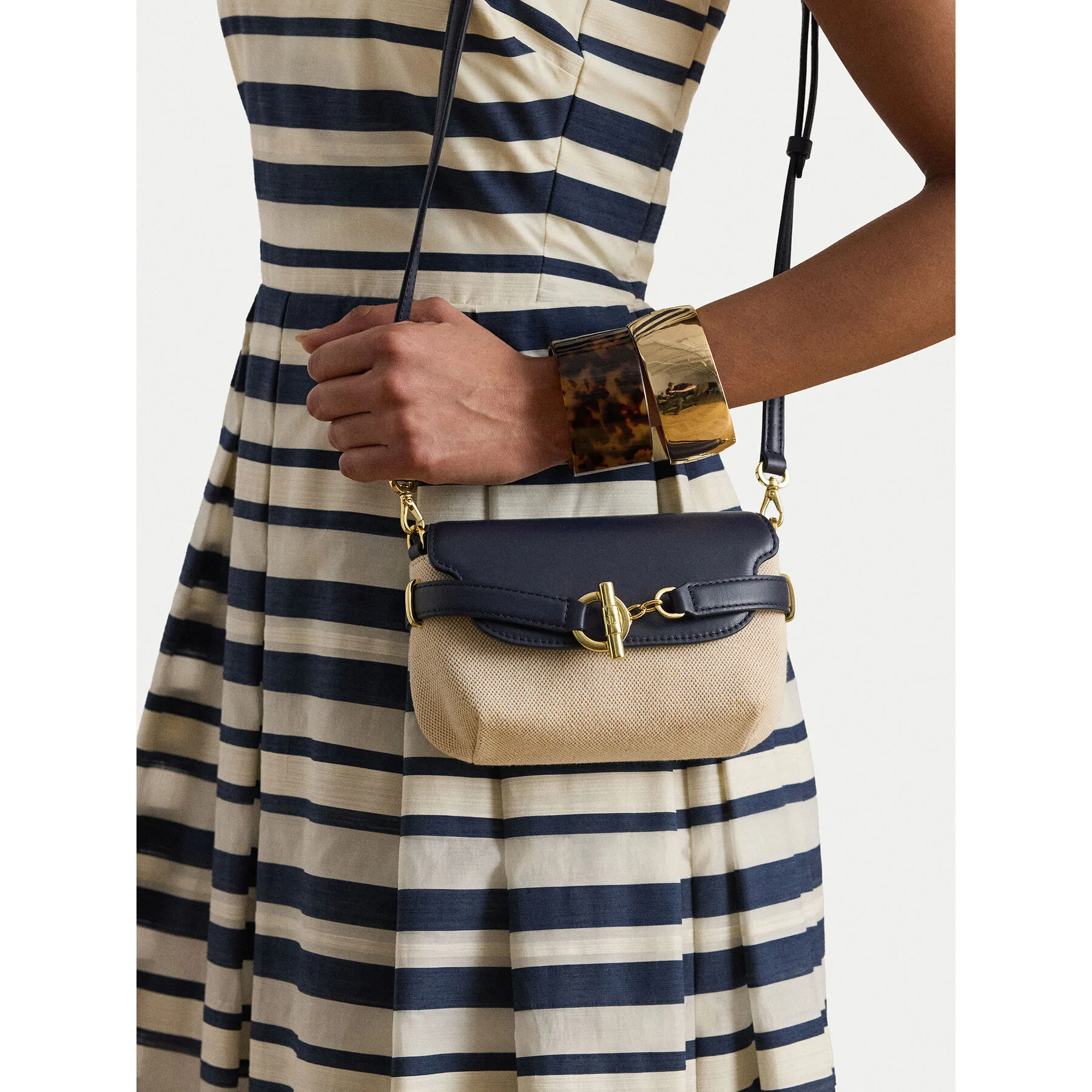 Дамска чанта LAUREN RALPH LAUREN 431P10121001 тъмносиня – Дамски чанти тип плик