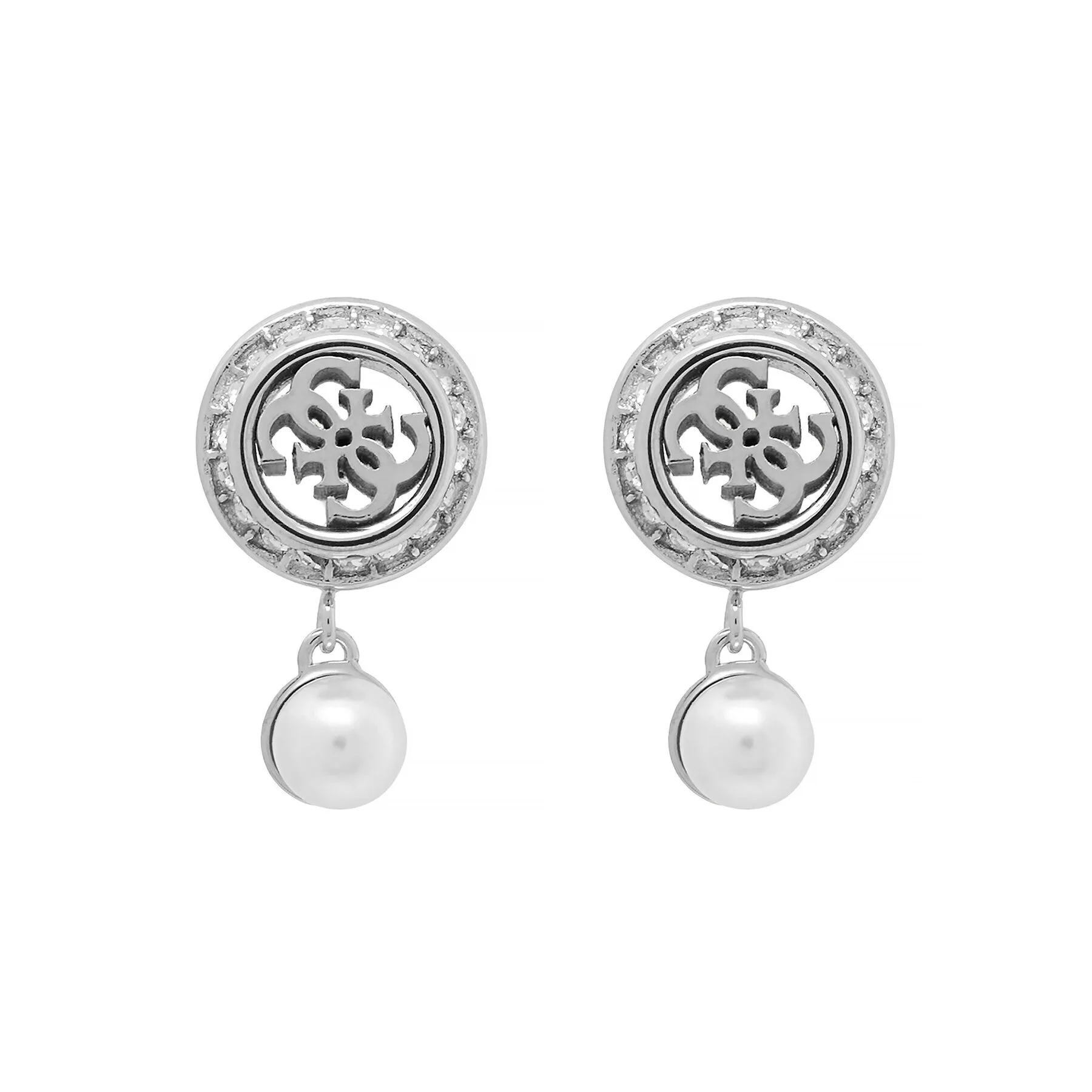 Обици Guess JUBE05 517JW Сребрист – Обеци