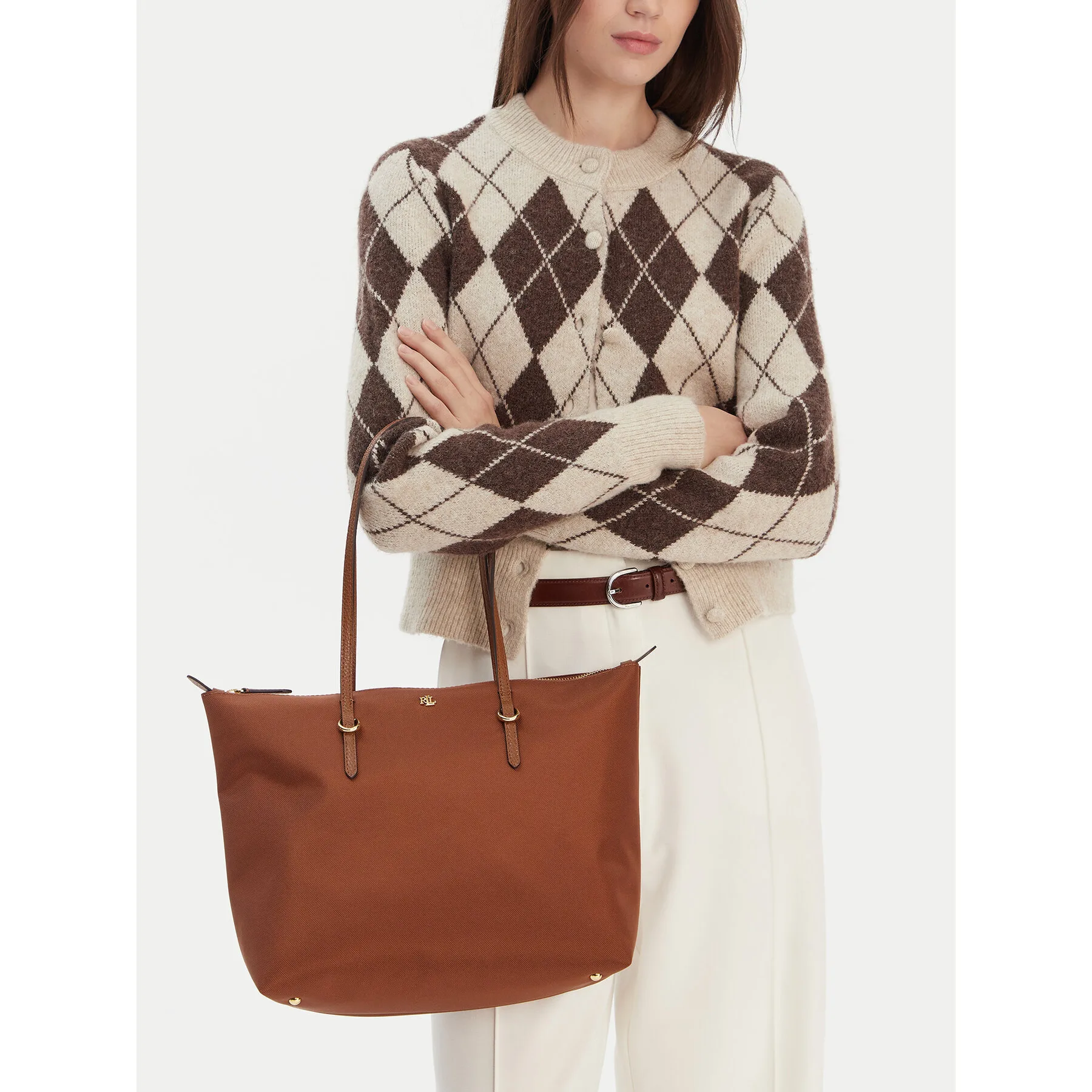 Дамска чанта LAUREN RALPH LAUREN Keaton 431916737042 Кафяв – Чанти