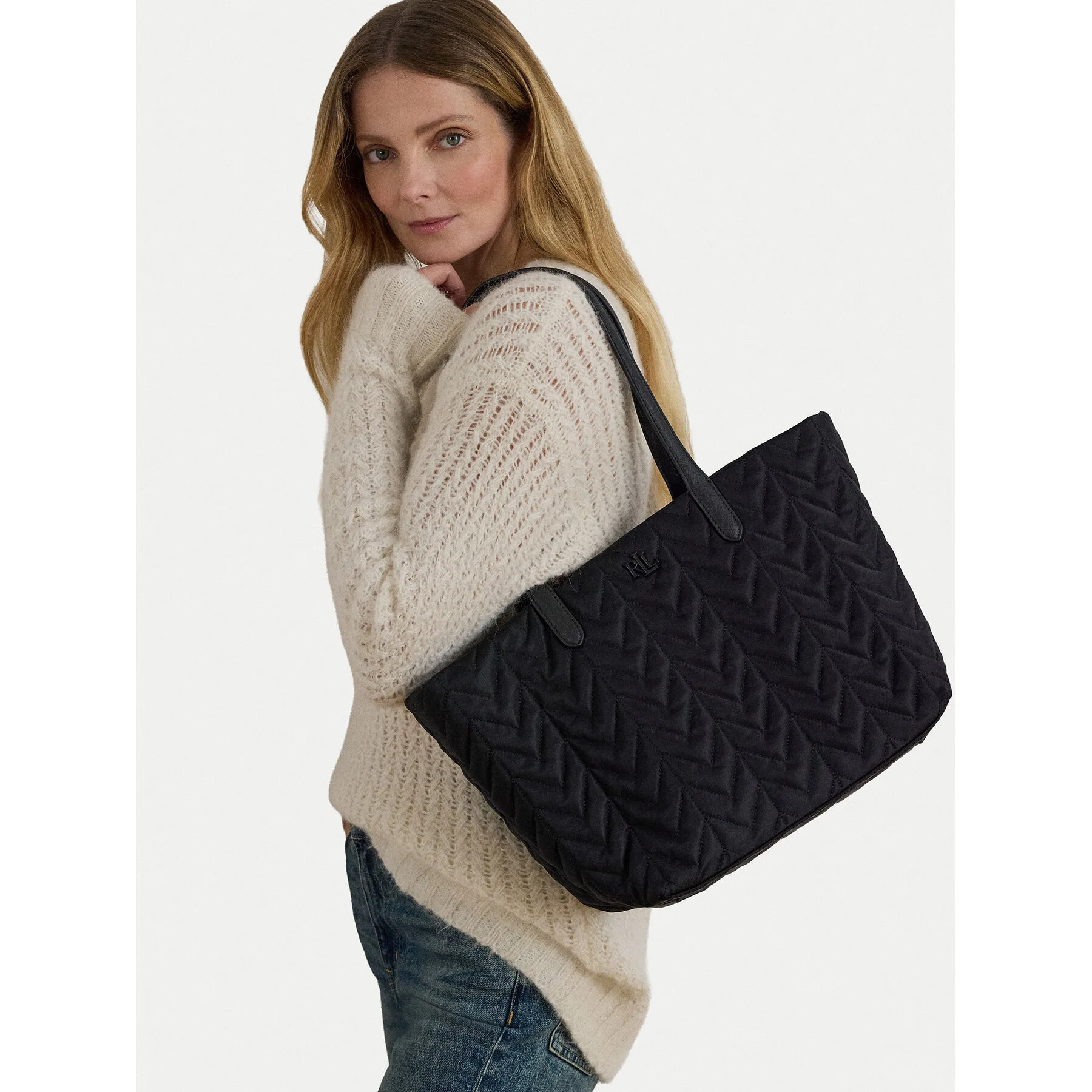 Дамска чанта LAUREN RALPH LAUREN 431P04320003 Черен – Дамски ежедневни чанти