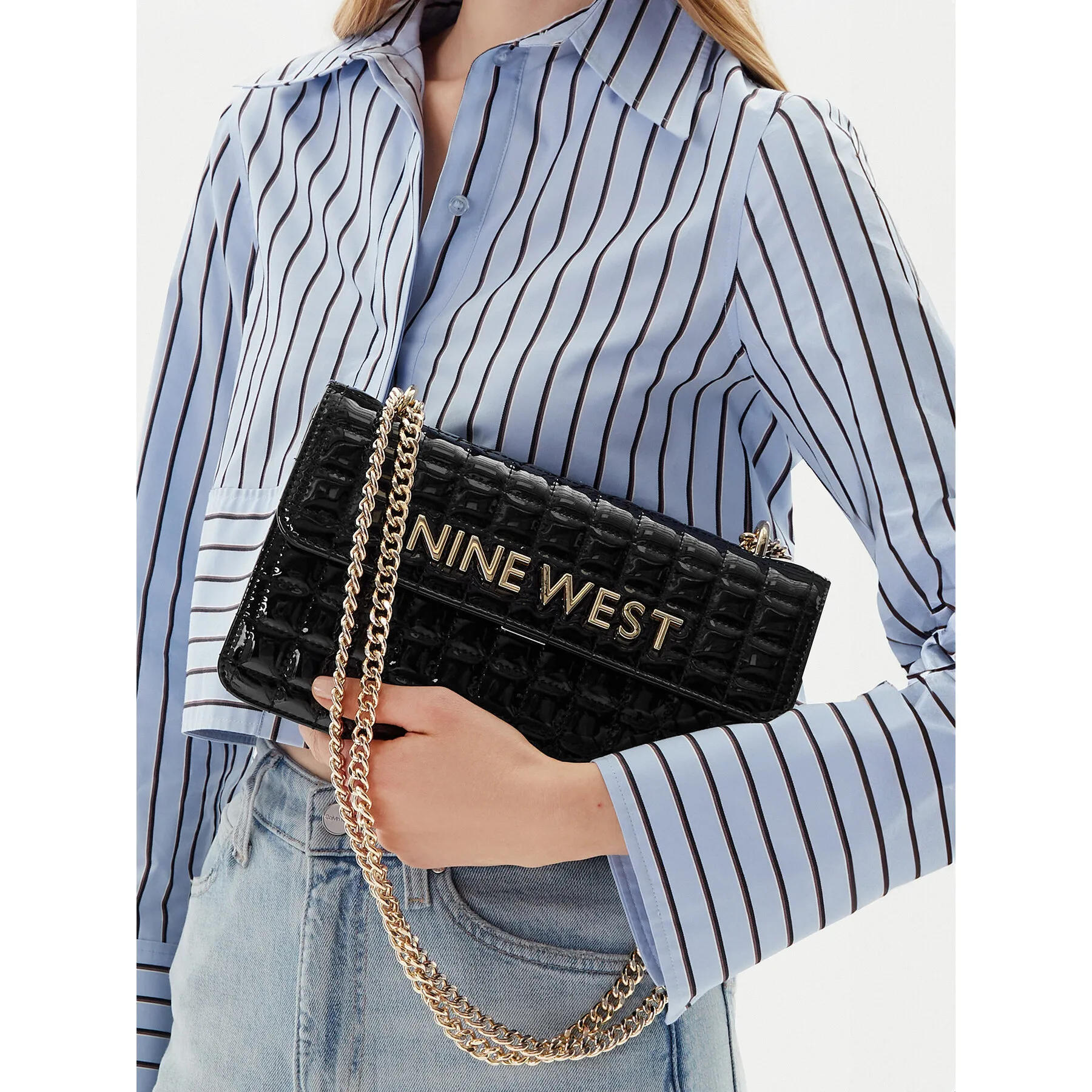Дамска чанта Nine West EO-Glamercy-Glamour-LX10059 Черен – Чанти