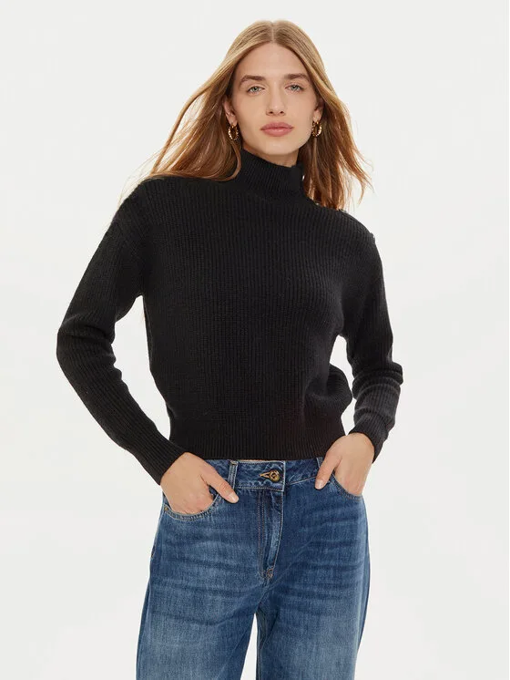 Guess Поло Zylee W4BR39 Z2WX0 Черен Regular Fit – Дамски поло пуловери