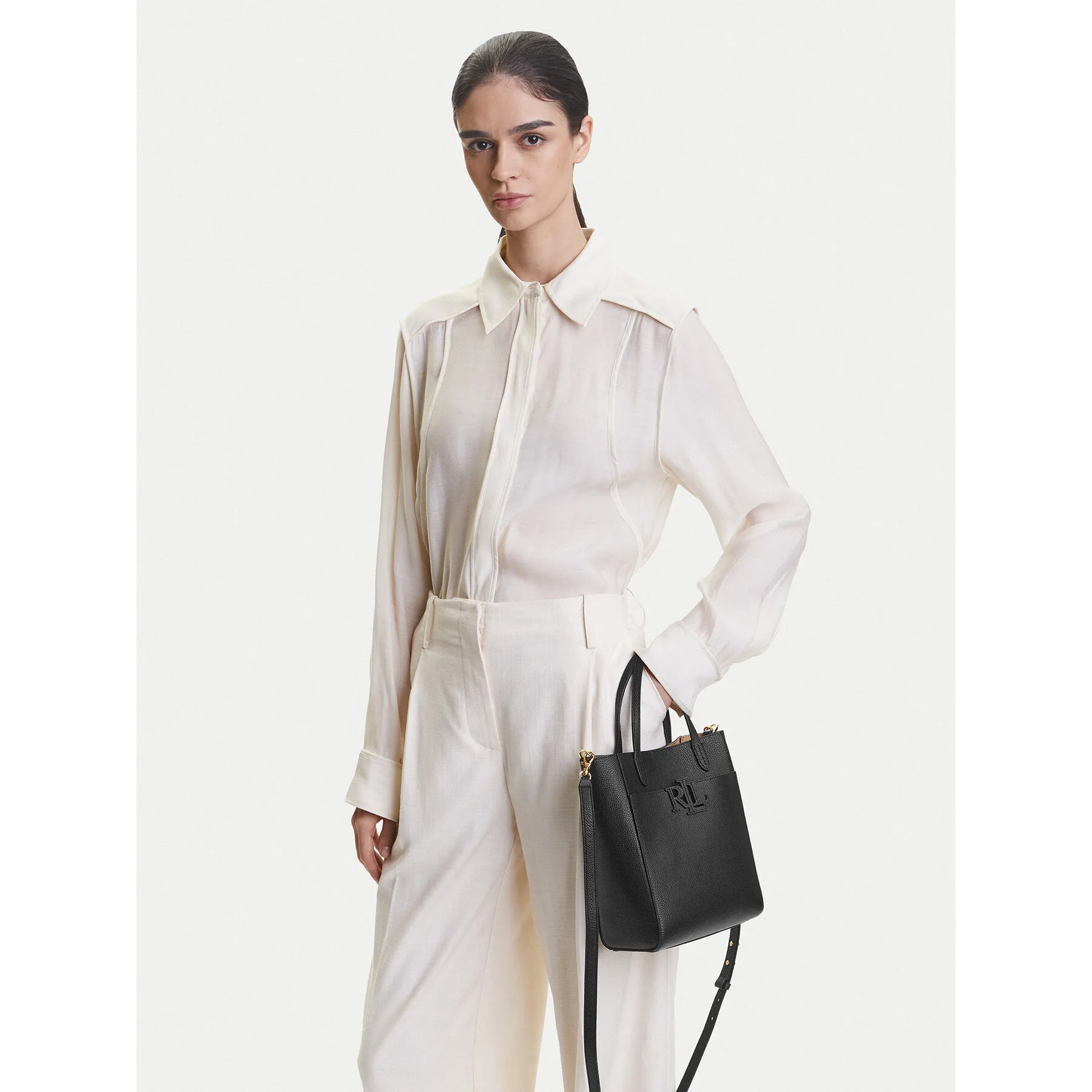 Дамска чанта LAUREN RALPH LAUREN 431966760005 черна – Черен – Класически дамски чанти