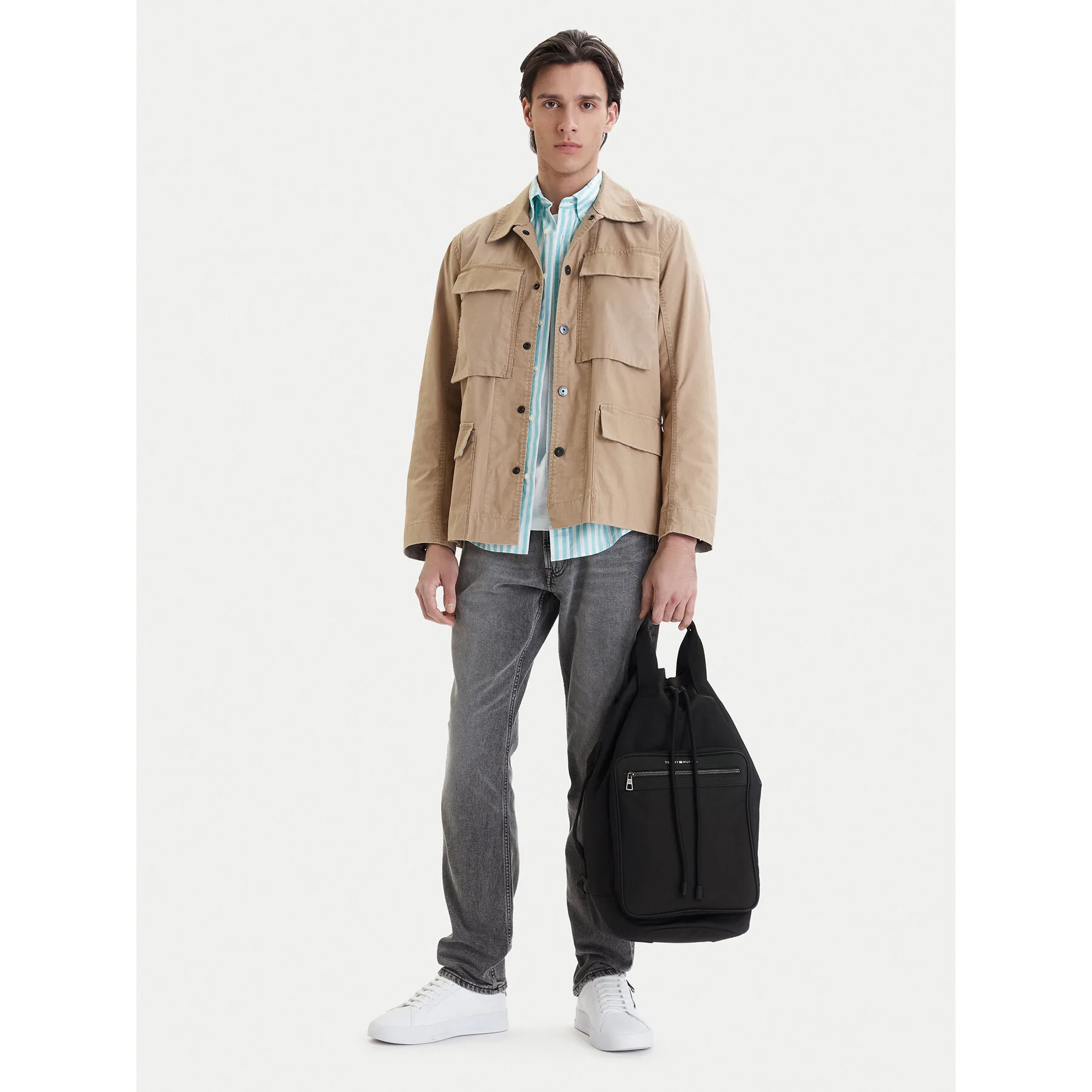 Спортна раница Tommy Hilfiger Th Repreve Sling черна – Черен – Спортни раници