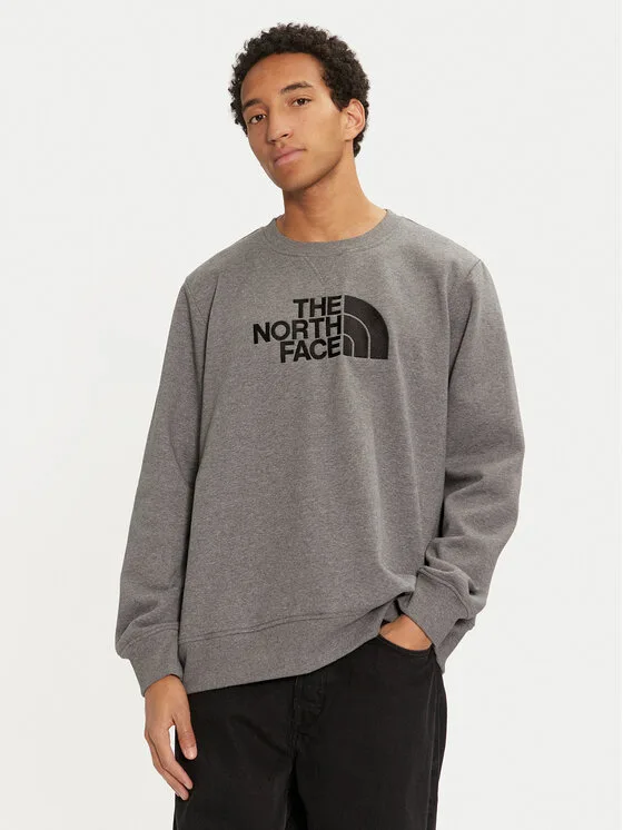 Мъжки суитшърт The North Face Drew Peak сив – Мъжки суитшърти без цип