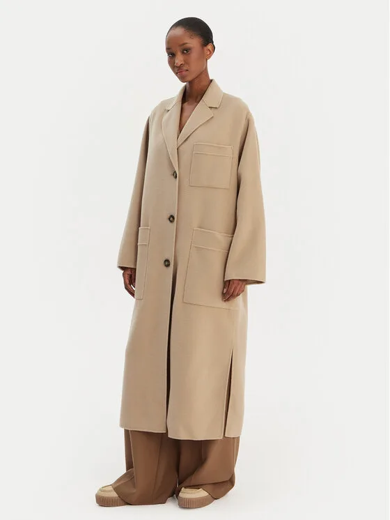 Дамско зимно палто Weekend Max Mara Galosce бежово – Дамски зимни палта