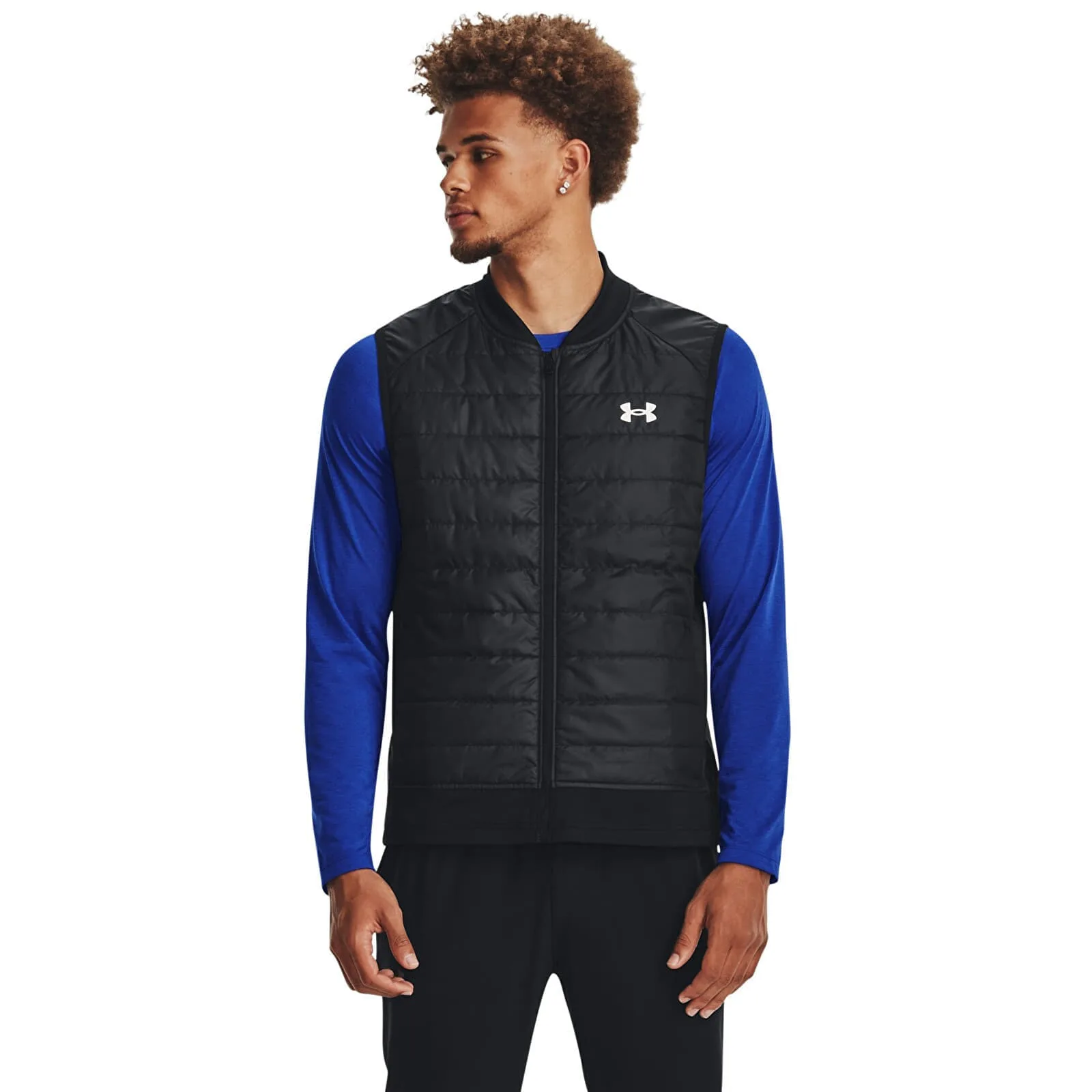 Мъжки елек Under Armour Strm Ins Run черен – Black – Мъжки елеци