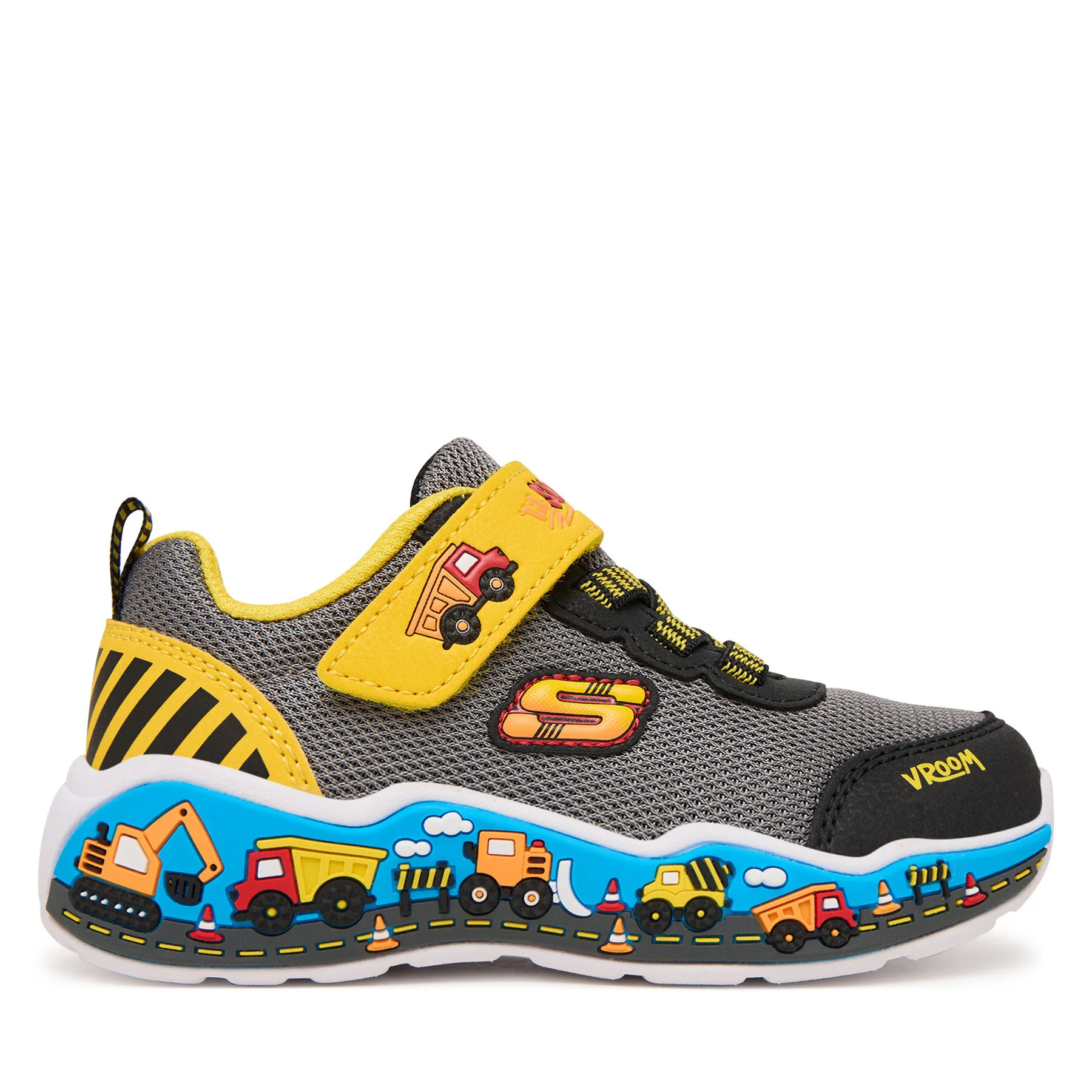 Сникърси Skechers Play Scene 407312N/BKYL Сив – Маратонки за момчета