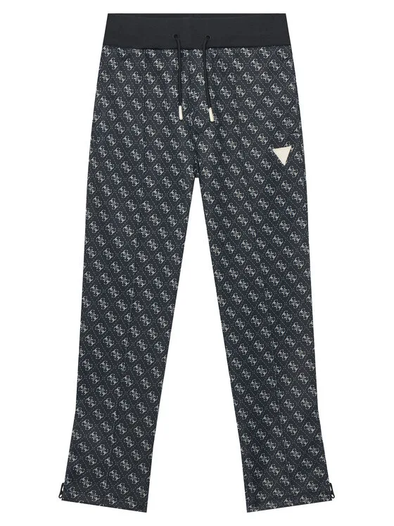 Детски спортен панталон Guess L4YQ18 K7122 черен – Детски спортни панталони