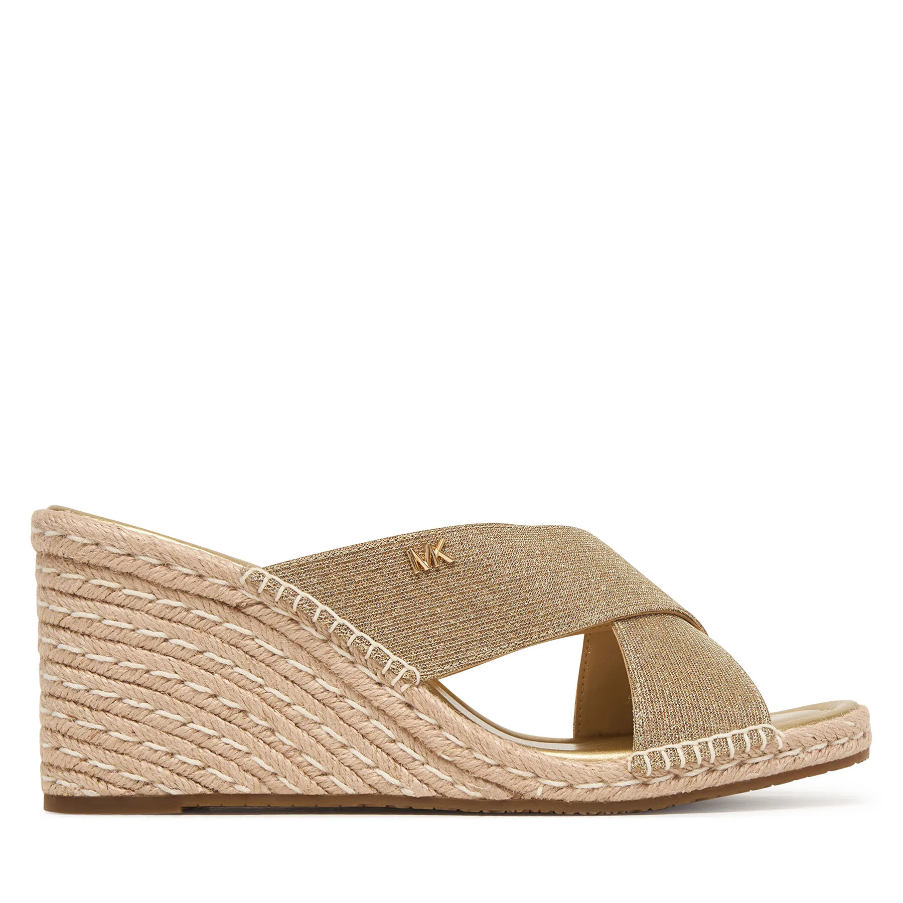 Еспадрили MICHAEL Michael Kors Kenzie 40S6KZMS6D Златист – Дамски еспадрили чехли