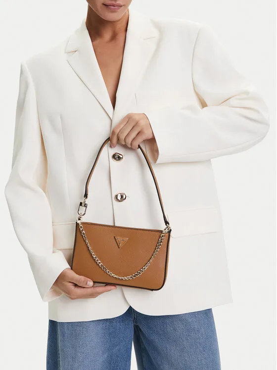 Дамска чанта Guess Noelle II Mini HWZG96 72720 кафява – Дамски чанти с дръжка