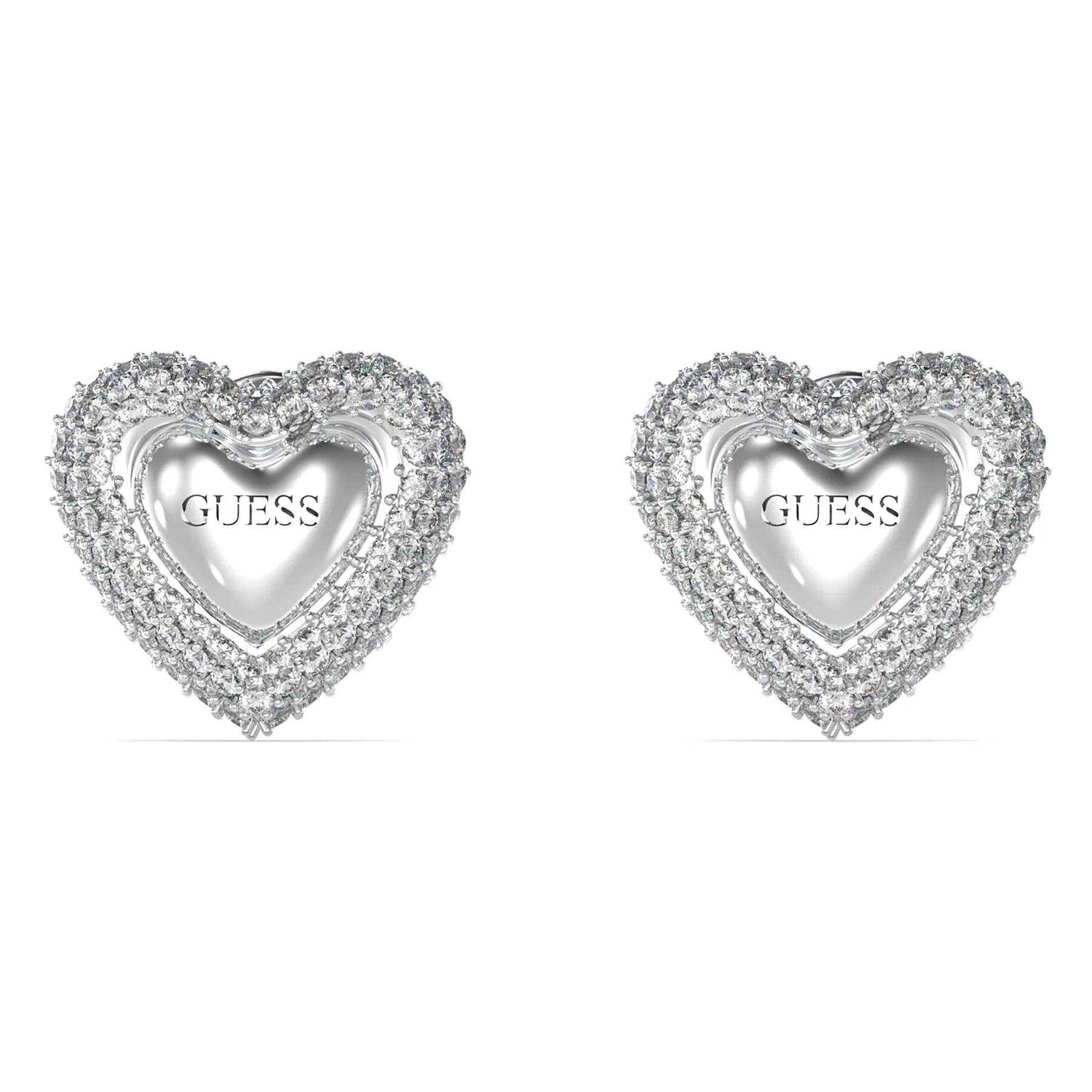 Обеци Guess JUBE05 020JW сребристи