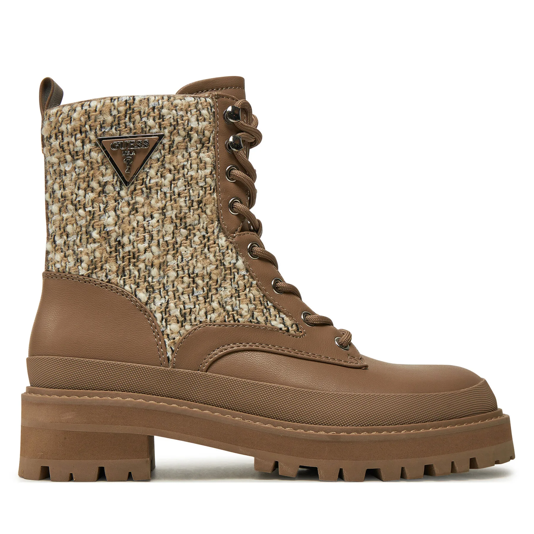 Туристически oбувки Guess Badany FLFBDN ELE10 Бежов – Дамски трапери и кубинки