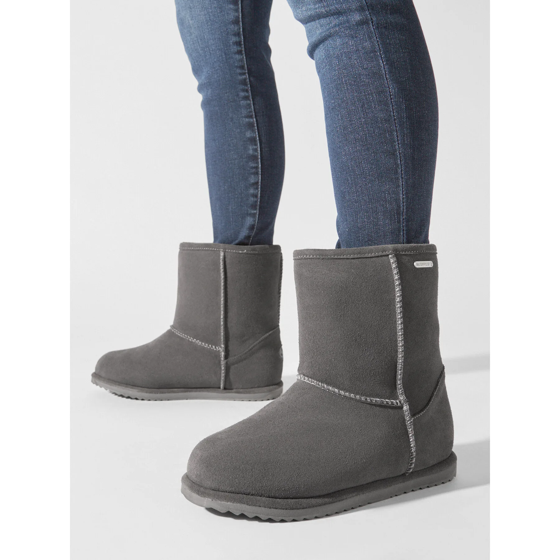 Детски апрески EMU Australia Brumby Lo Teens сиви – Апрески за момчета