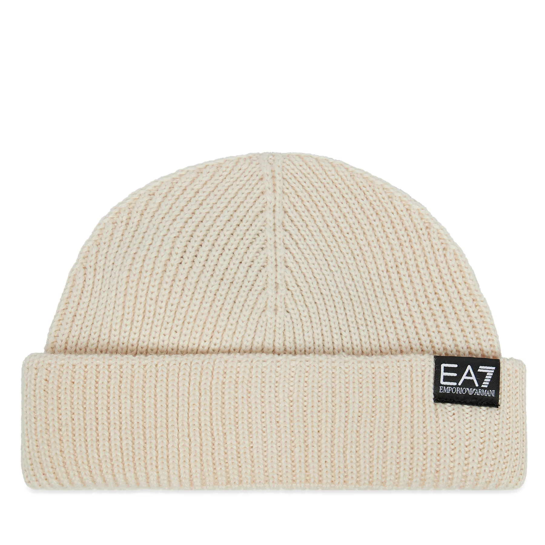 Мъжка зимна шапка EA7 Emporio Armani бежова – Зимни шапки