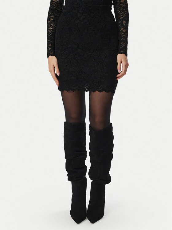Guess Мини пола W6BD59 K7909 Черен Regular Fit – Дамски поли