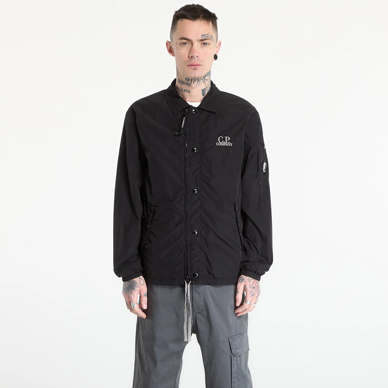 Яке C.P. Company Chrome-R Zipped Lens Overshirt Black S – Мъжки якета и палта