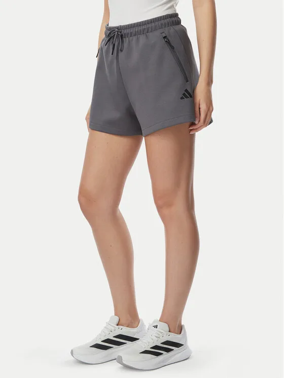 adidas Спортни шорти Adidas Z.N.E. KF6351 Сив Loose Fit – Дамски къси панталони