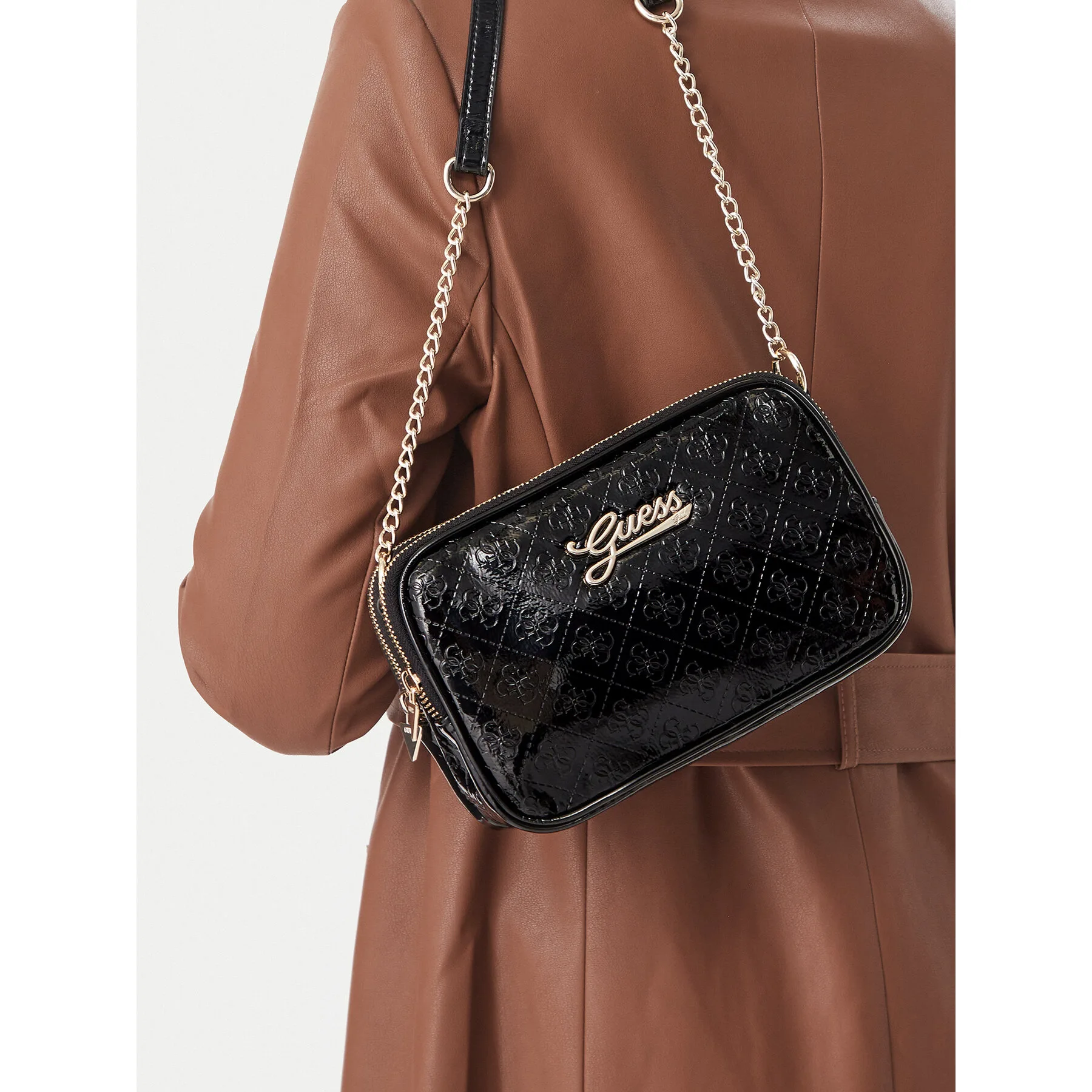 Дамска чанта Guess J6BZ12 W3984 Черен – Дамски чанти тип плик