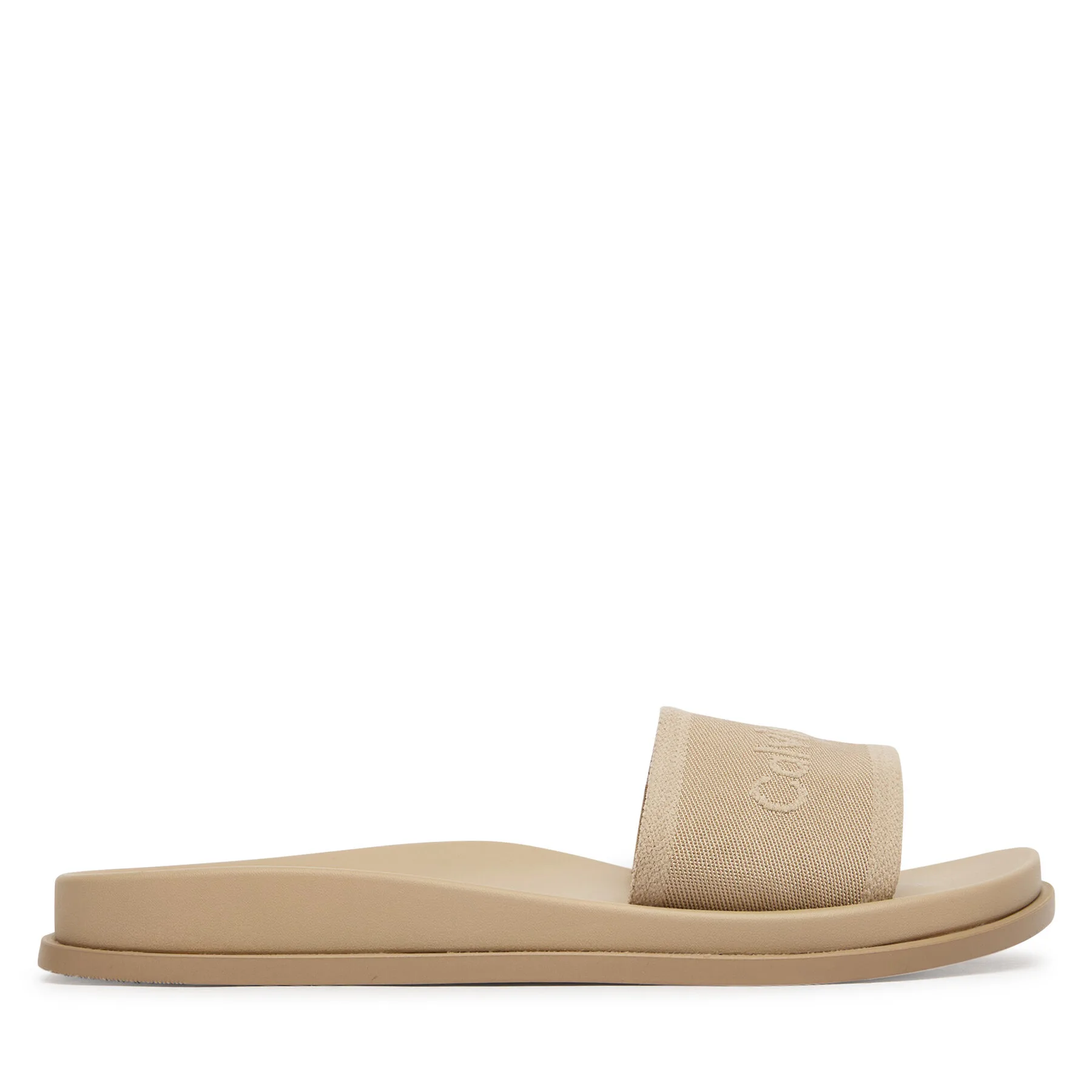 Дамски чехли Calvin Klein City Sandal Mule Webbing бежови