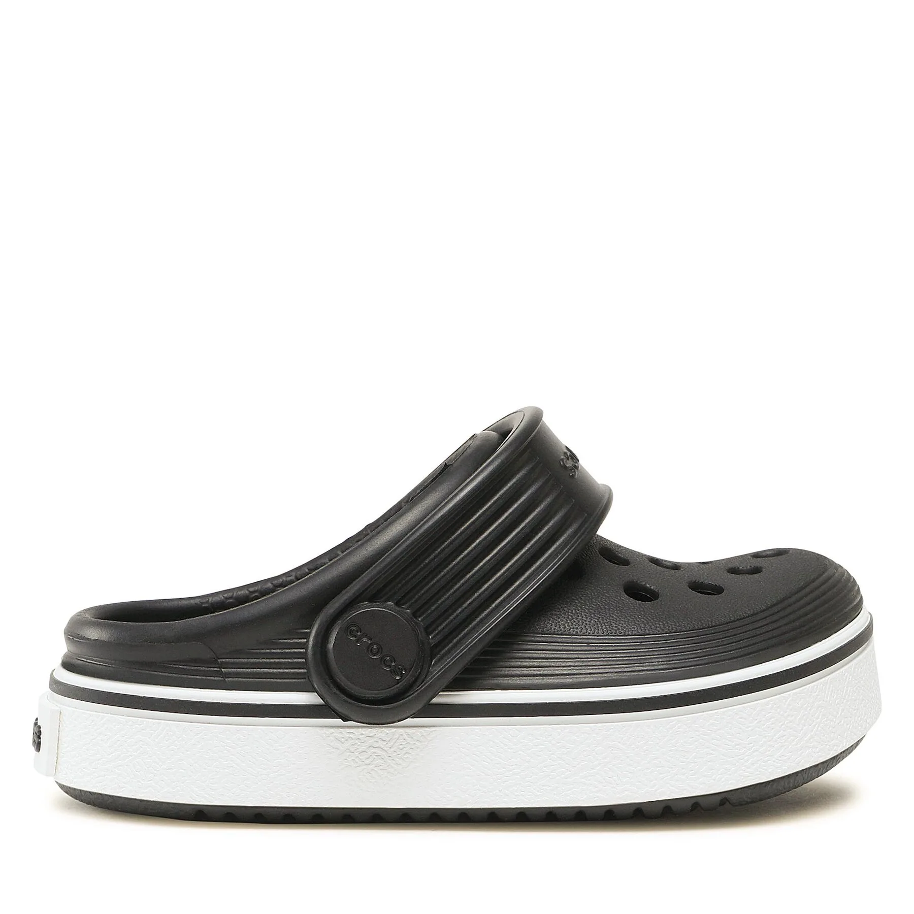 Детски чехли Crocs Crocband Clean Clog черни – Черен – Детски чехли и джапанки